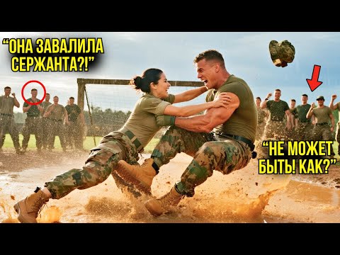 Видео: Сержант Швырнул Её В Грязь — Через Секунды Она Поднялась И УНИЧТОЖИЛА Его На Глазах У Всех