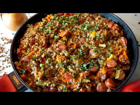 Видео: Рецепт Гречка по охотничьи ЗА 5 МИНУТ