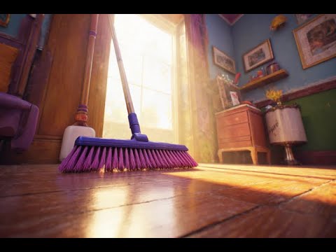 Видео: Мы подметаем пол, а не пылесосим | Duolingo 1424