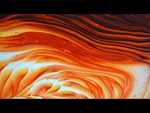 Видео: Огненная лава/Fluid Art для начинающих.