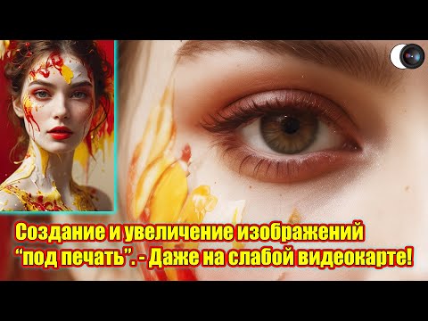Видео: Создание и увеличение изображений “под печать”. Даже на слабой видеокарте! - Stable Diffusion
