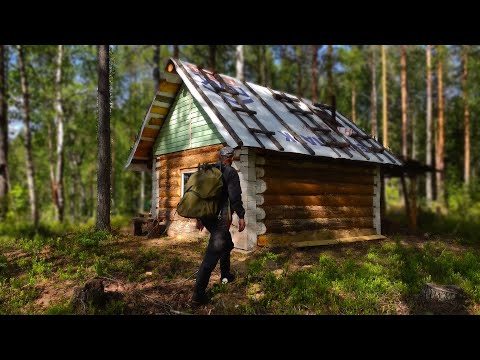 Видео: ЖИВУ ОДИН В ЛЕСУ, ИЗБА НА ДАЛЬНЕМ ОЗЕРЕ, Полный фильм