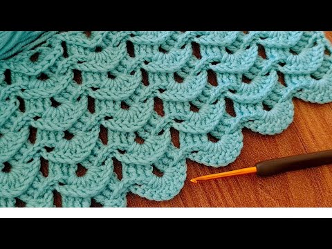 Видео: Красивая вязка крючком для детского одеяла. Самый простой и быстрый узор для вязания крючком.