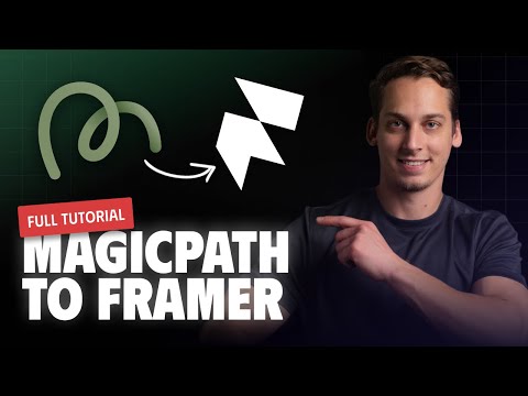 Видео: От ИИ до Framer: полное руководство по созданию сайтов Framer с нуля с помощью MagicPath