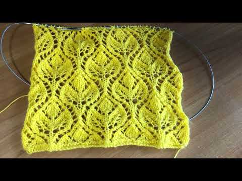 Видео: Очень красивый ажурный узор спицами для вас
