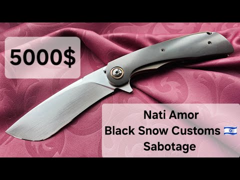 Видео: Заточка ножа за 5000$: Nati Amor (Black Snow Customs 🇮🇱), Sabotage, RWL34. Кастом Василия Пивоварова