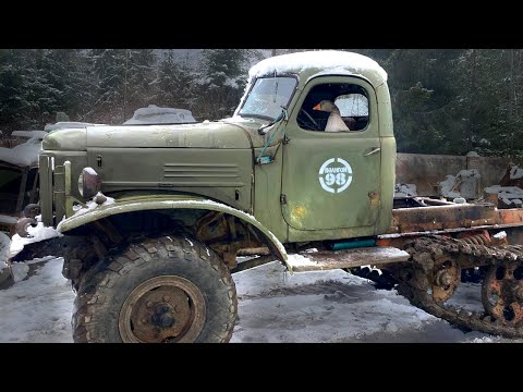 Видео: Полугусеничный ЗиЛ-157 ПОЕХАЛ / Одобрено ГУСЬТЕХНАДЗОРОМ