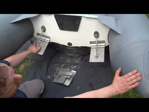 Видео: Транцевые плиты для ПВХ лодок.