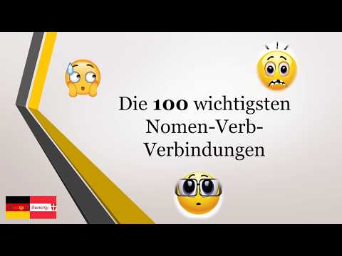 Видео: 100 немски словосъчетания/ 100 Nomen-Verb-Verbindungen