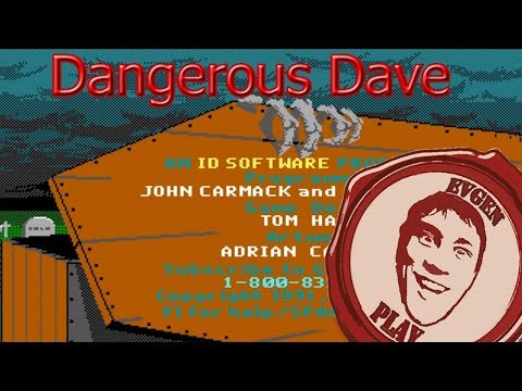 Видео: Dangerous Dave in the Haunted Mansion (Dangerous Dave 2 MS DOS) [первый взгляд]