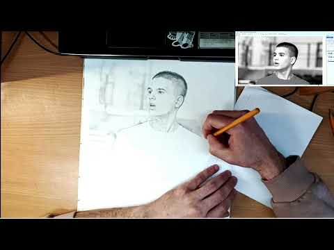 Видео: №1 Рисуем чемпиона. Портрет карандашем. х20
