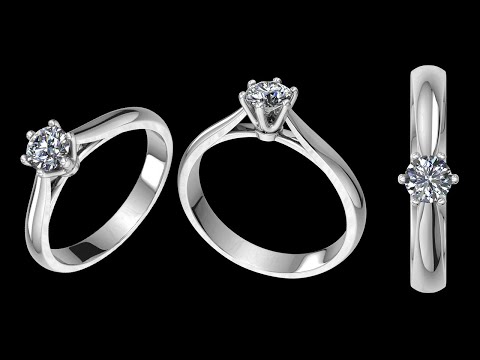 Видео: Кольцо помолвка классика (Rhinoceros)