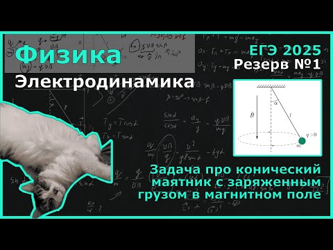 Видео: Шарик, подвешенный на нити длиной l = 0,8 м, равномерно вращается в однородном... (Физика, ЕГЭ)