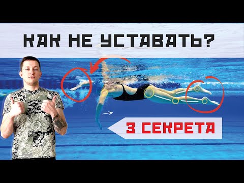 Видео: КАК НЕ УСТАВАТЬ ПРИ ПЛАВАНИИ? 3 секрета от тренера