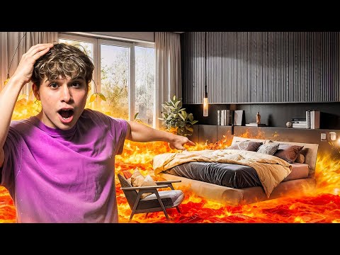 Видео: ПОЛ ЭТО ЛАВА В КВАРТИРЕ!*чуть не сгорел*