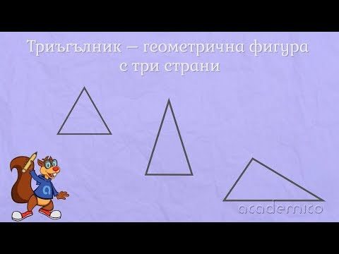 Видео: Видове триъгълници според страните - Математика 2 клас | academico