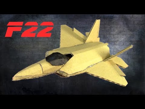 Видео: Истребитель F22 RAPTOR из картона ✈🔴