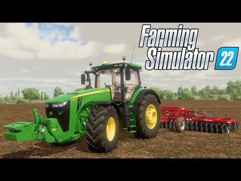 Видео: Farming Simulator 22 Карта Сосновка. Колхоз. John Deere 8345R с БДМ-8х2ПС. Расширение полей.