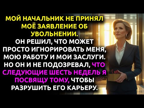 Видео: Мой НАЧАЛЬНИК проигнорировал моё увольнение — он не знал, что 6 недель я собирала на него КОМПРОМАТ.