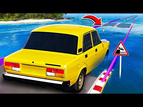 Видео: СМОЖЕТ ЛИ ГИГАНТСКИЙ ВАЗ 2107 ПРОЕХАТЬ ГЛУБОКУЮ ЯМУ С ВОДОЙ 🌴 ГТА 5 МОДЫ РАЙЛЮХА