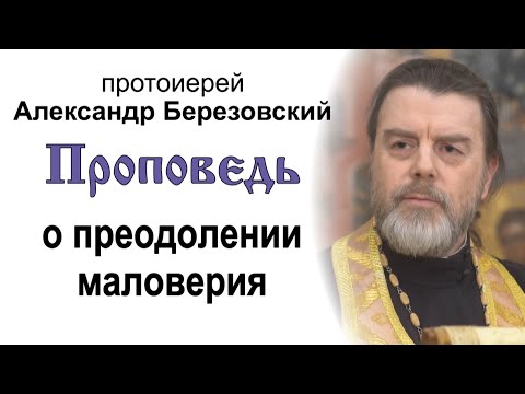 Видео: Проповедь о преодолении маловерия (2024.03.01). Протоиерей Александр Березовский