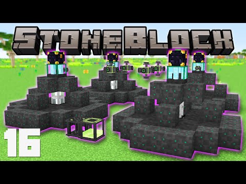 Видео: StoneBlock #16 - Добыча Эродиума | Выживание в Майнкрафт с модами