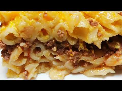 Видео: Най вкусните макарони с кайма на фурна...