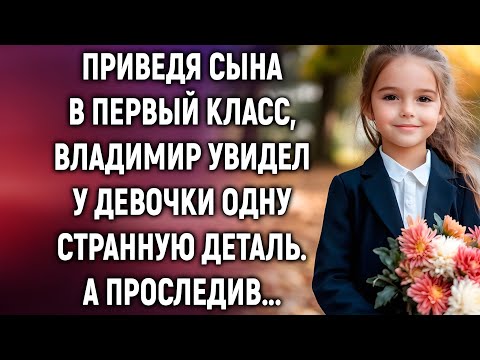 Видео: Приведя сына в первый класс, Владимир увидел у девочки одну странную деталь. А проследив…