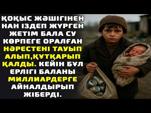 Видео: ҚОҚЫС ЖӘШІГІНЕН НАН ІЗДЕП ЖҮРГЕН ЖЕТІМ БАЛА СУ КӨРПЕГЕ ОРАЛҒАН НӘРЕСТЕНІ ТАУЫП АЛЫП, ҚҰТҚАРЫП ҚАЛДЫ.