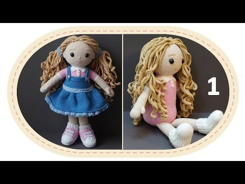 Видео: Вязаная кукла крючком Розали, часть 3 (Тело, ч1). Crochet doll Rosalie, part 3 (body, p1).