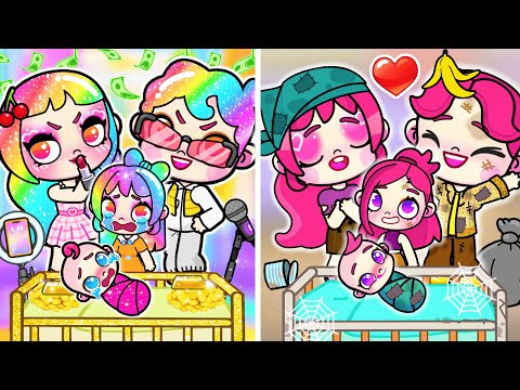 Видео: БОГАТАЯ Несчастная Семья в Аватар Ворлд vs БЕДНАЯ Счастливая Семья в Тока Бока