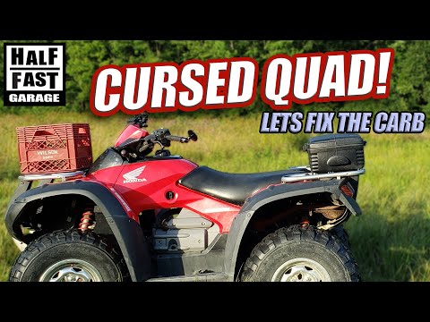 Видео: Проблемы с карбюратором Honda Rincon 650 2003 года выпуска и их ремонт. - Проклятый квадроцикл!