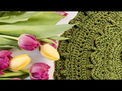 Видео: МК рельефный ковёр/салфетка 31-34 ряд