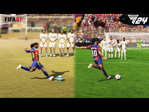 Видео: Штрафные удары из FIFA 94 в FC 24