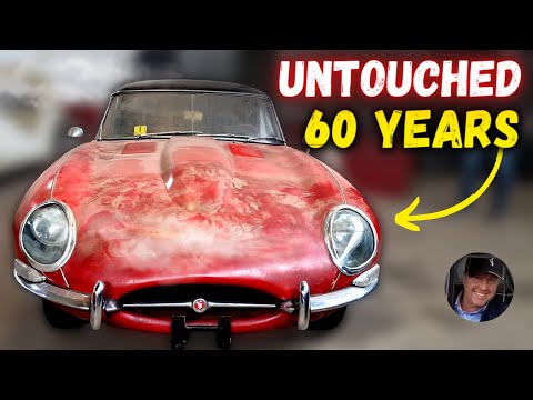 Видео: Jaguar E Type 1963 года, нетронутый, сохранившийся