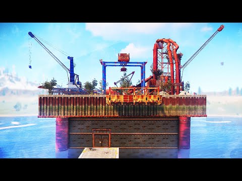 Видео: Дом под Нефтевышкой, Живу там Целый Вайп! Атмосферное Выживание с Нуля в Раст/Rust