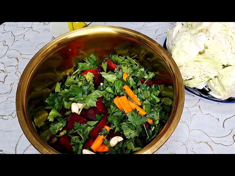 Видео: КАПУСТА ПО - ГРУЗИНСКИ, ОТ КОТОРОЙ НЕВОЗМОЖНО ОТОРВАТЬСЯ. ХРУСТЯЩАЯ И НЕРЕАЛЬНО ВКУСНАЯ!!!