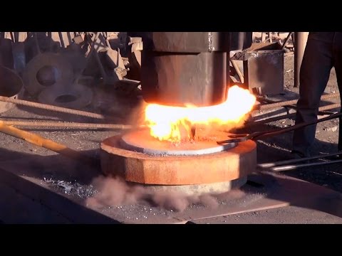 Видео: Китайский завод по производству кованных заготовок для машиностроения