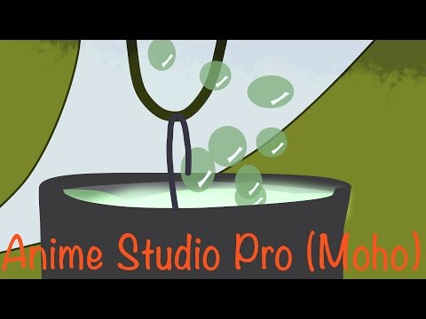 Видео: Аnime Studio Pro (Moho Pro): Частицы. Как сделать анимацию бурлящей воды и пузырьков газа