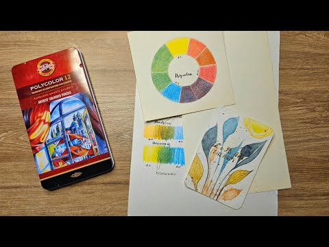 Видео: Koh-i-Noor Polycolor стоит ли обратить внимание? #art #artsupplies #colourpencils #kohinoor