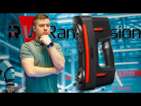 Видео: Лазерный, ручной 3D сканер RangeVision HELIX #3d #3dmodeling
