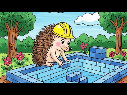 Видео: Ежковия басейн.Весело Детско Стихче.@съвременнидетскиприказки