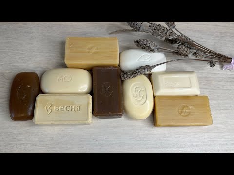 Видео: Soap cutting🌿Резка сухого мыла🌿ASMR