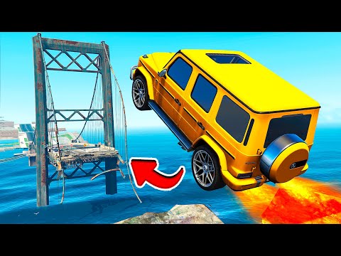 Видео: КАК ПЕРЕПРЫГНУТЬ СЛОМАННЫЙ МОСТ НА ЧИТ МАШИНЕ ЭКСПЕРИМЕНТ в ГТА 5 МОДЫ! ОБЗОР МОДА в GTA 5 ВИДЕО