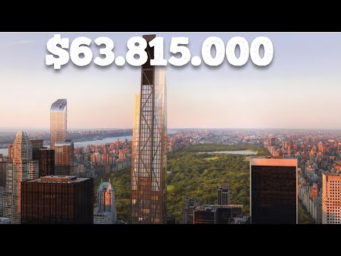 Видео: Двухэтажный пентхаус за $63,815,000 в центре Нью-Йорка