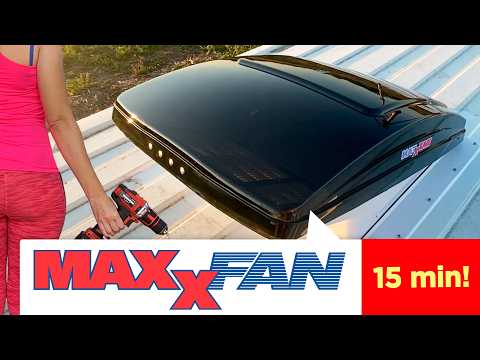 Видео: Установка Maxxfan Deluxe за 15 мин. Обзор Maxxair