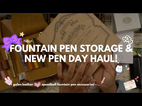 Видео: Хранение и аксессуары для перьевых ручек Galen Leather #перьевая ручка