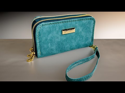 Видео: Кошелек Deuce Coupe Double Zip — полное руководство | Выкройки Pin It Up