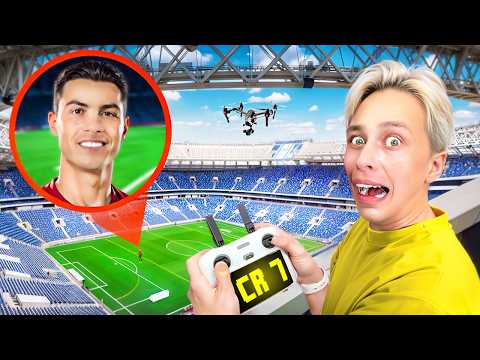 Видео: мой дрон снял НАСТОЯЩЕГО RONALDO в Реальной Жизни!
