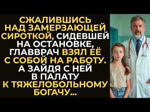 Видео: Сжалившись над замерзающей сироткой, главврач взял её с собой на работу. А зайдя с ней в палату...